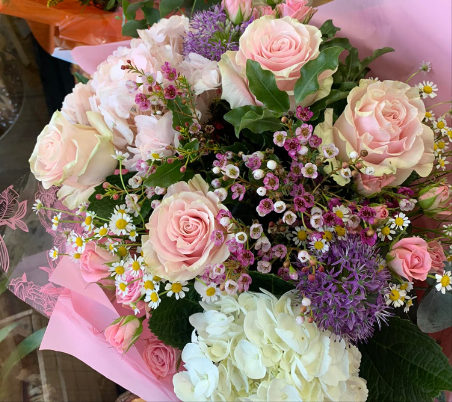 Flower closeup of bouquet