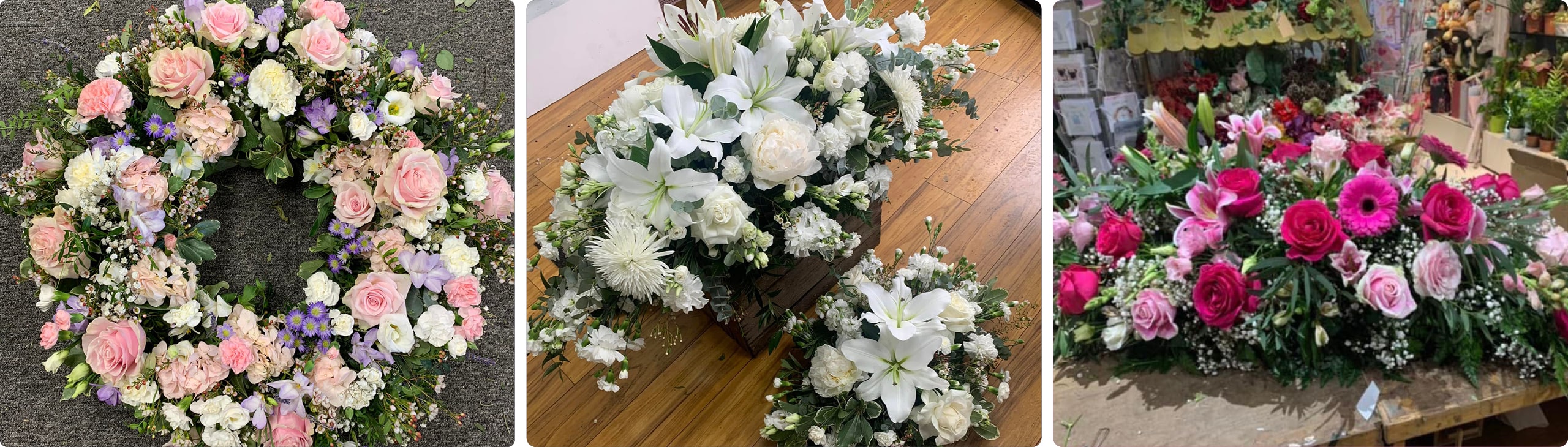 Funeral flowers from The Beautiful Flower Company in Belfast